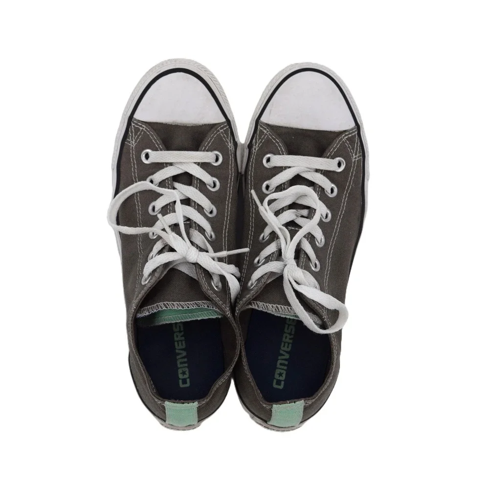Converse Chuck Taylor All Star Unisex 9W/7M Grey Mint Low Top Double Tongue - Picture 2 of 10